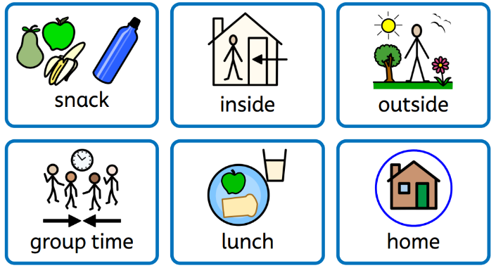 A now and next visual board